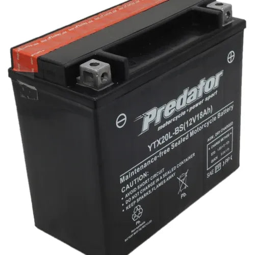 YTX20L-BS Predator Motorcycle Battery