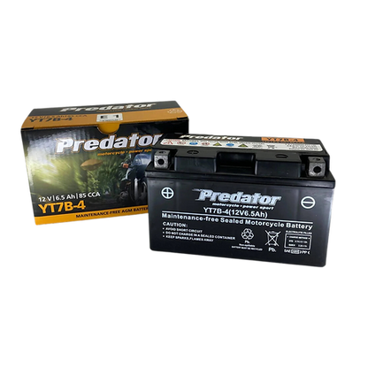 YT7B-4 Predator Motorcycle Battery