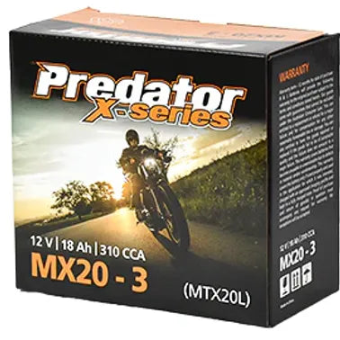 MX20-3 Predator Motorcycle Battery