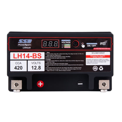 LH14-BS SSB High Performance Lithium Motorcycle Battery