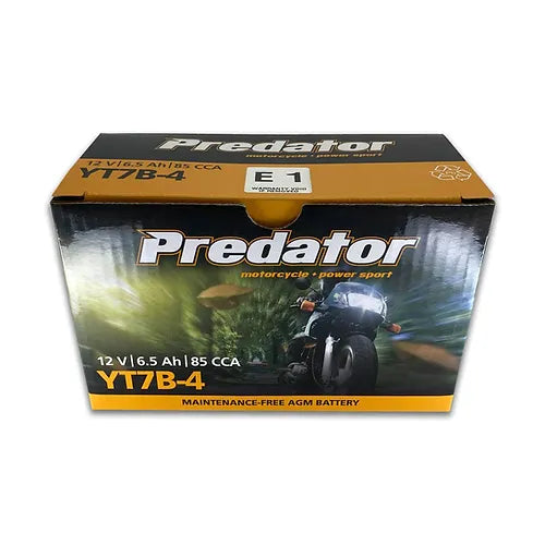 YT7B-4 Predator Motorcycle Battery