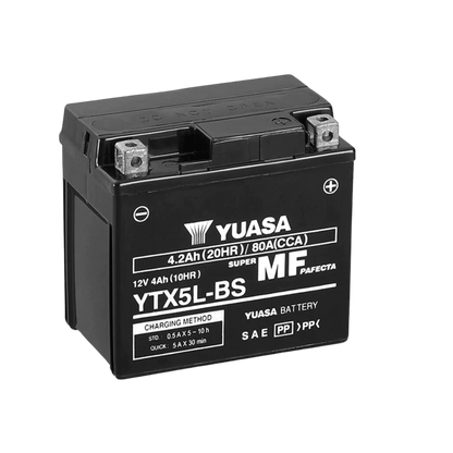 YTX5L-BS Yuasa Motorcycle Battery