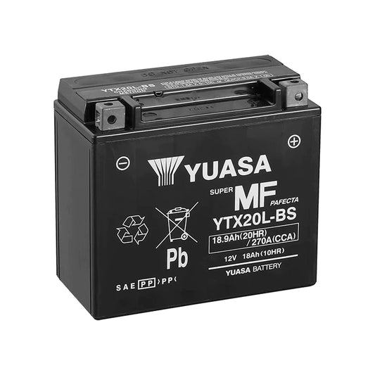 YTX20L-BS Yuasa Motorcycle Battery