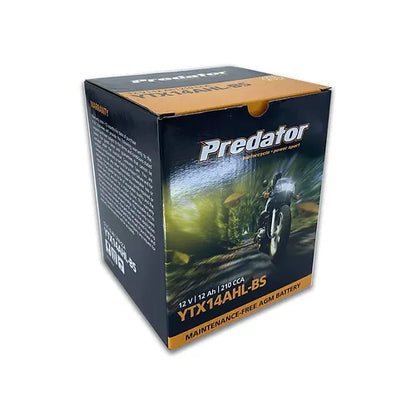 YTX14AHL-BS Predator Motorcycle Battery