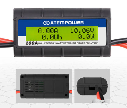 Atem Power 200 AMP Digital Volt Watt Meter Caravan Camping Solar 12V  CY200AA2