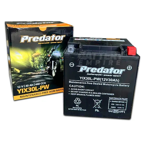 YIX30L-PW Predator Motorcycle Battery