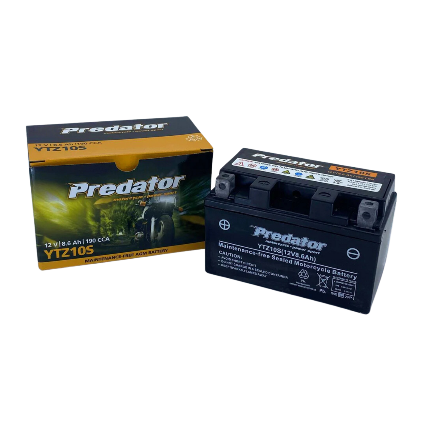 YTZ10S Predator Motorcycle Battery