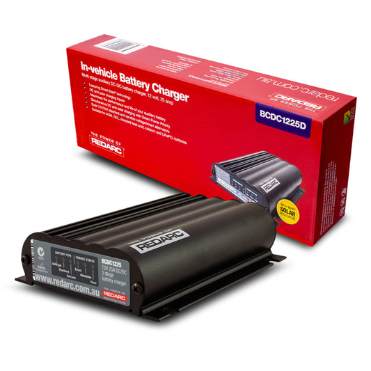 BCDC1225D Redarc BCDC Classic Under Bonnet 25A Dc Battery Charger