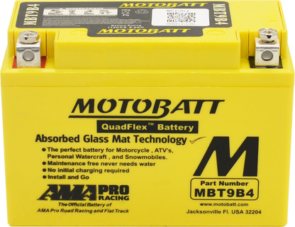 MBT9B-4 Motobatt Motorcycle Battery