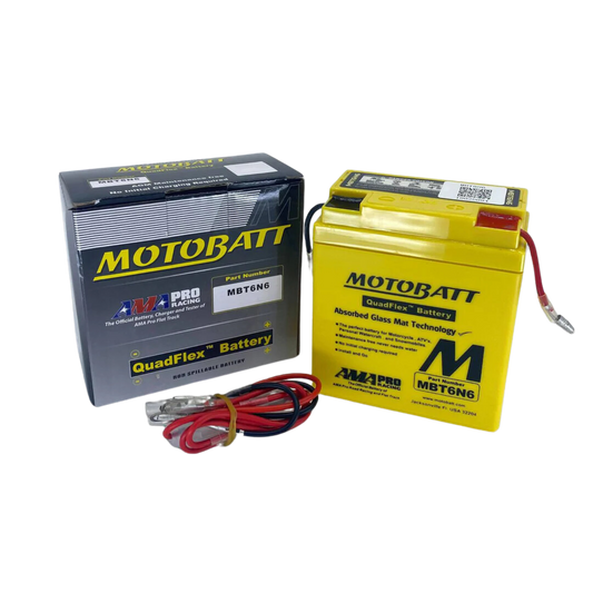 MBT6N6 Motobatt Motorcycle Battery