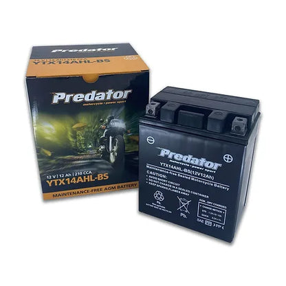 YTX14AHL-BS Predator Motorcycle Battery