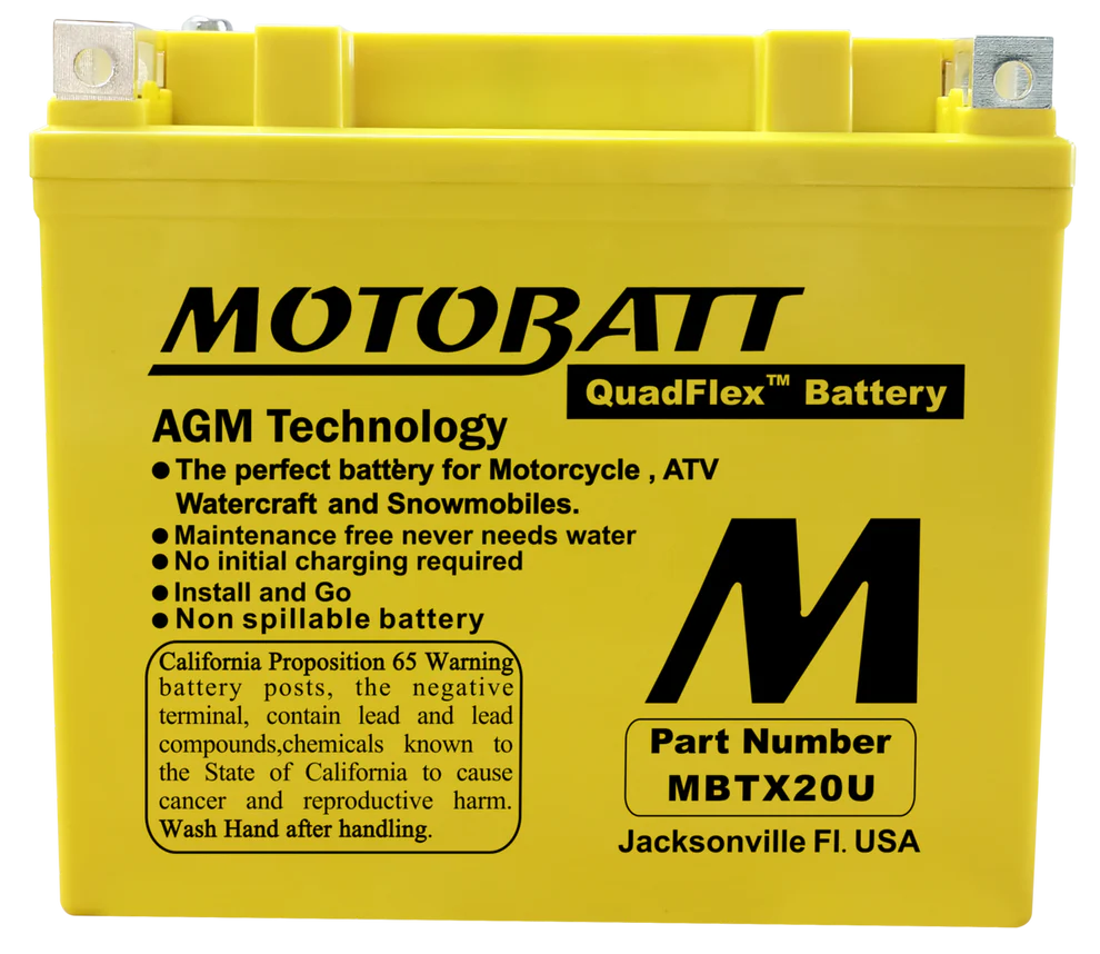 MBTX20U Motobatt Motorcycle Battery