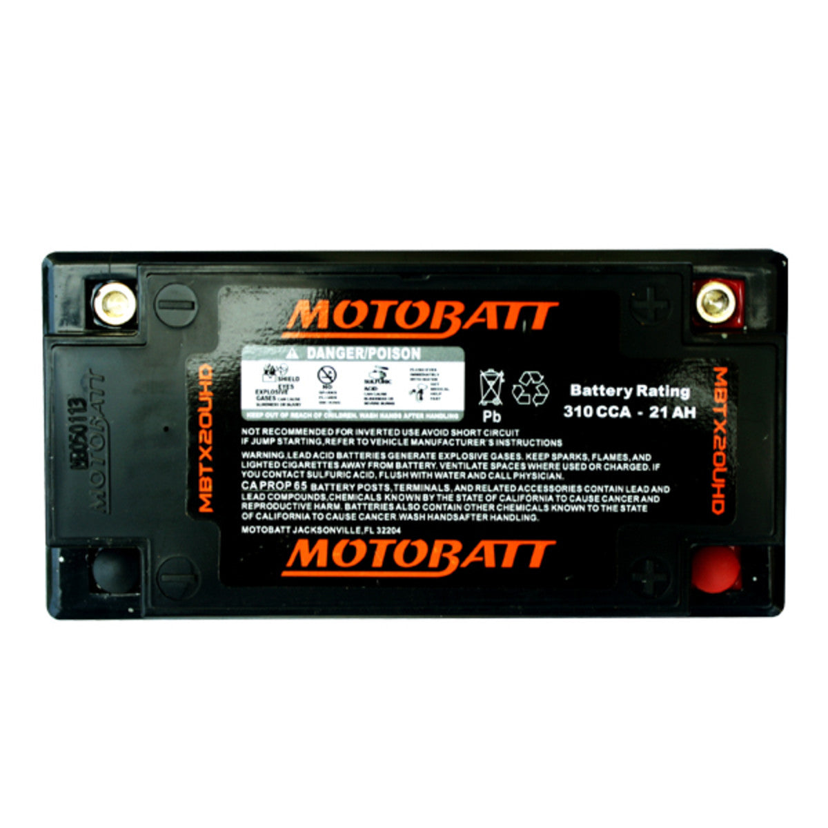 MBTX20UHD Motobatt Motorcycle Battery