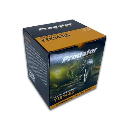 YTX14-BS Predator Motorcycle Battery