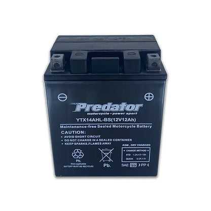 YTX14AHL-BS Predator Motorcycle Battery