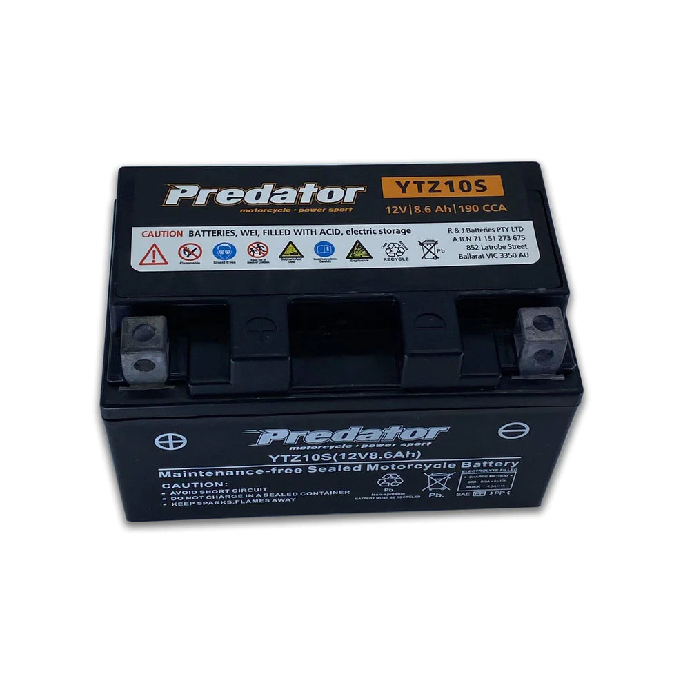 YTZ10S Predator Motorcycle Battery