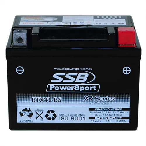 RTX4L-BS SSB XR Series Motorcycle Battery