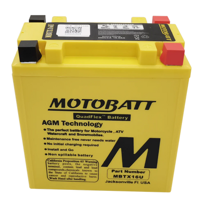 MBTX16U Motobatt Motorcycle Battery